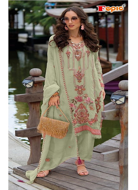 C 1935 Rosemeen By Fepic Organza Embroidery Pakistani Suits Suppliers In India